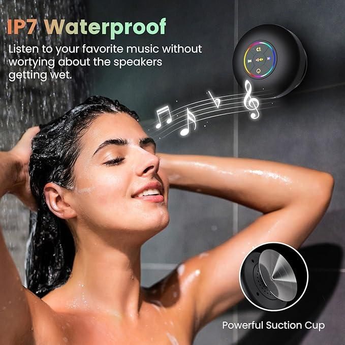 Heavy-Grip Suction Cup Bluetooth Speaker – Shower & Outdoor Ready